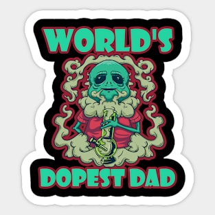 World's Dopest Dad Sticker